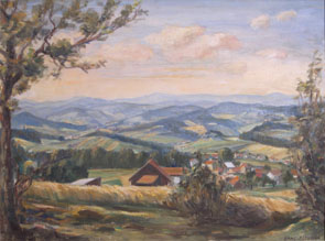 Hans Peterka - Landschaft im Bayerischen Wald