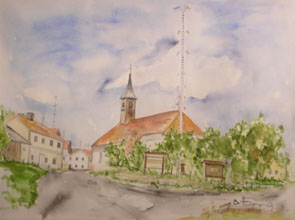 Brigitte Hannig - Dorfkirche von Grainet